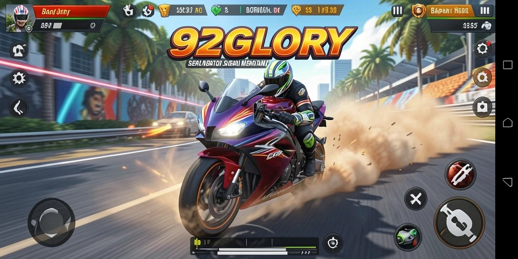 Tampilan gameplay 92GLORY yang seru dan mendebarkan.