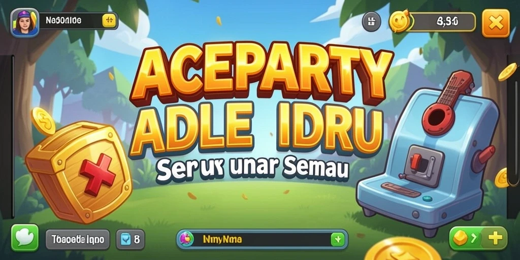 Tampilan menarik dari gameplay ACEPARTY yang seru dan santai.