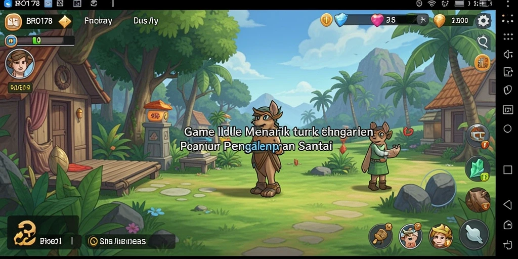 Tampilan gameplay BRO178 yang menarik dengan sistem Idle yang menawan.