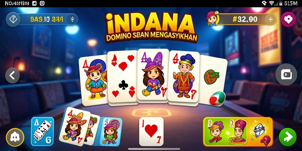 Tampilan gameplay menarik dari INDAAA menunjukkan keseruan bermain domino.