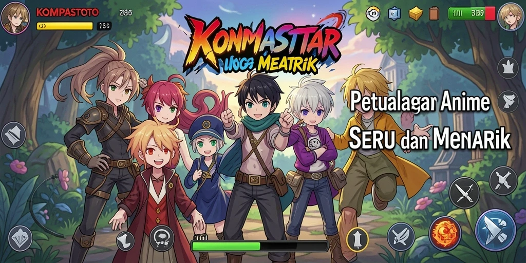 Tampilan gameplay seru dan karakter anime yang menarik.