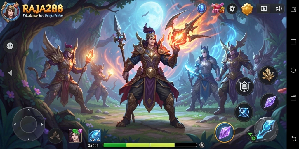 Screenshot dari gameplay RAJA288 yang menunjukkan petualangan seru dalam RPG.