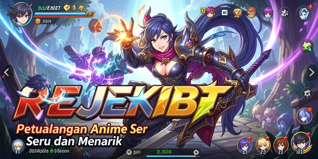 Screenshot gameplay yang menunjukkan karakter Anime dalam aksi.