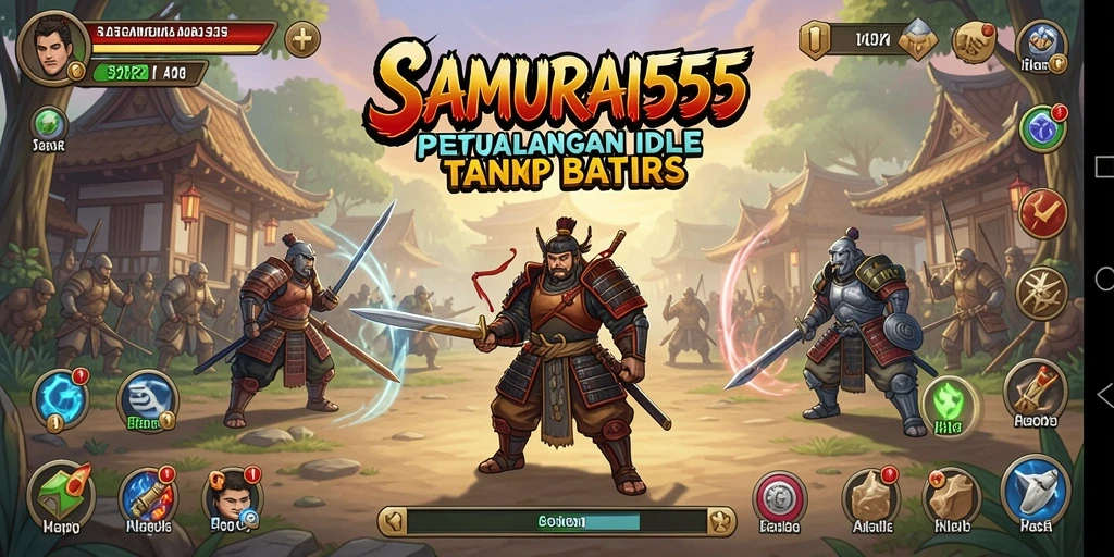 Tangkapan layar gameplay SAMURAI555 yang menarik dan memikat.