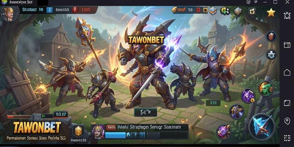 Tampilan gameplay TAWONBET yang mendebarkan.