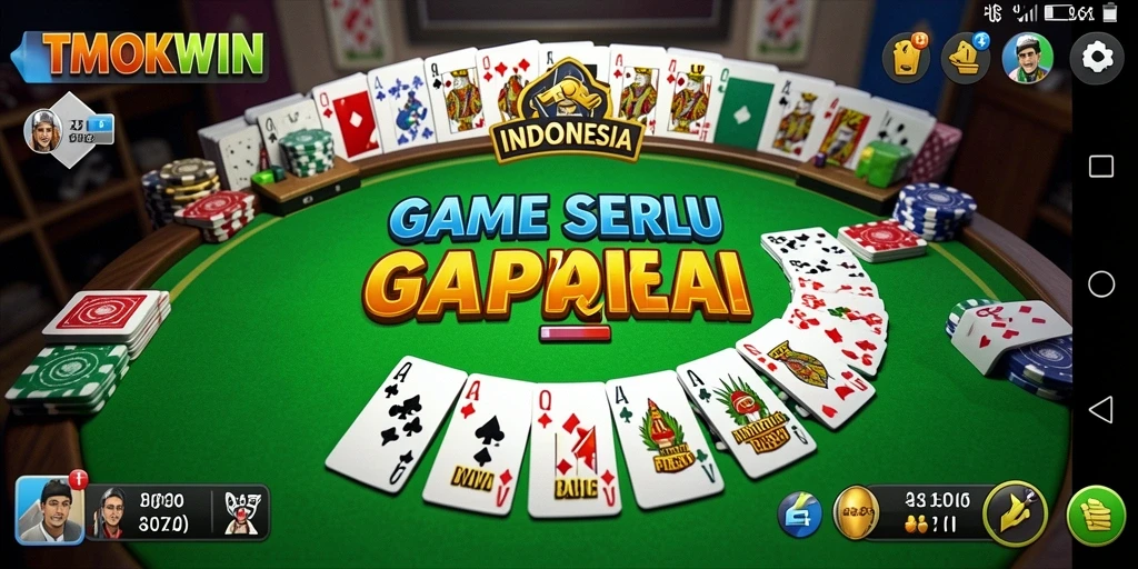Screenshot gameplay TMOKWIN menampilkan keseruan bermain Gaple.