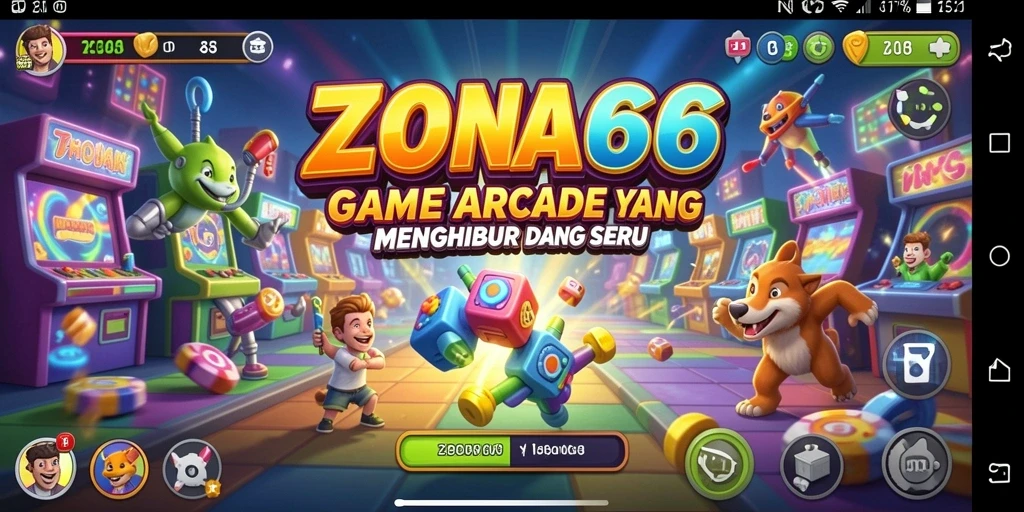 Gambar tampilan gameplay ZONA66 yang menarik dan dinamis.
